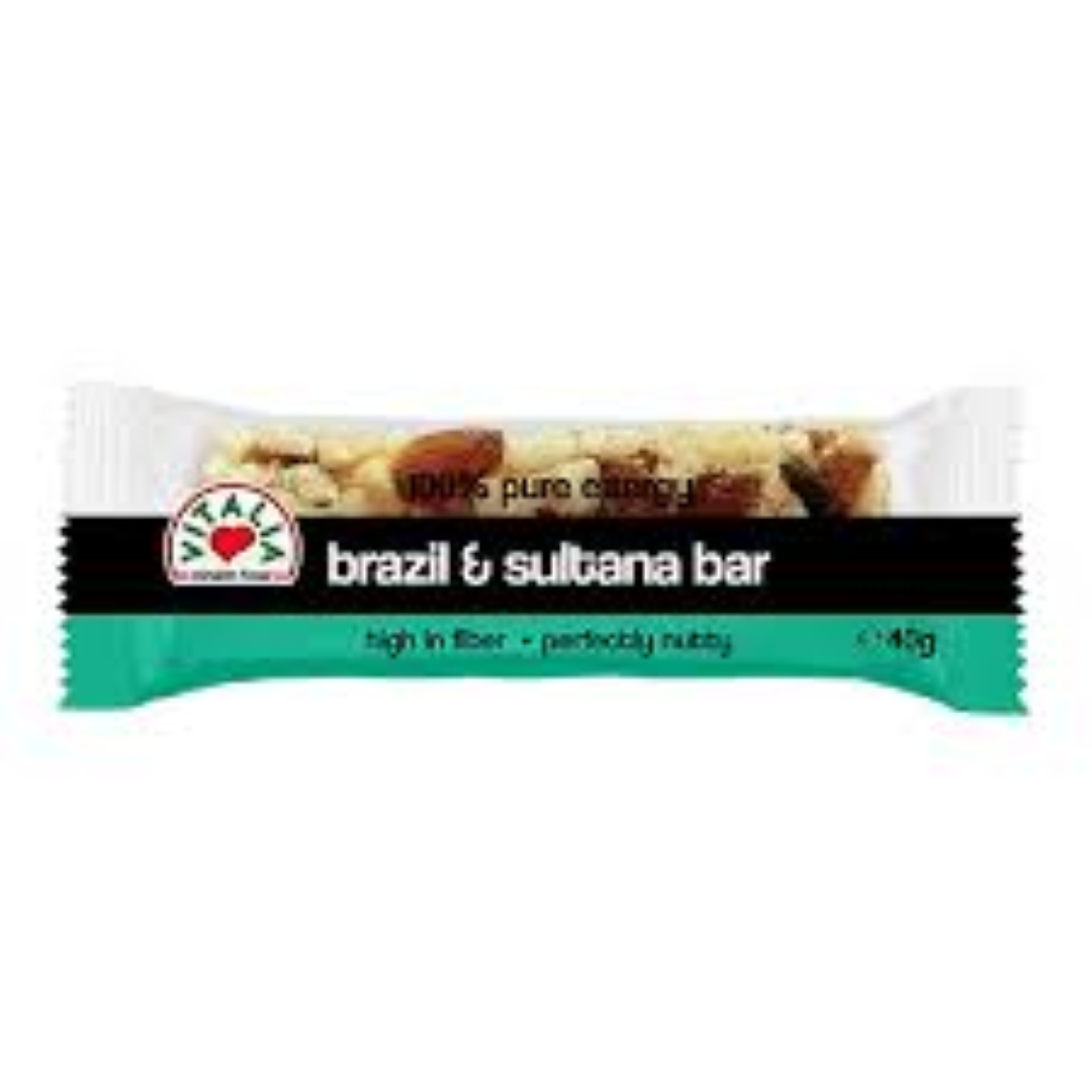 VITALIA BAR WITH BRAZIL NUT/RAISINS 40G